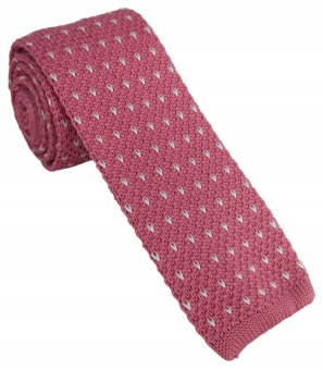 Pink Knitted Tie