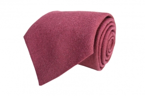 Burgundy Wool Tie 