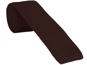 Brown Knitted Tie